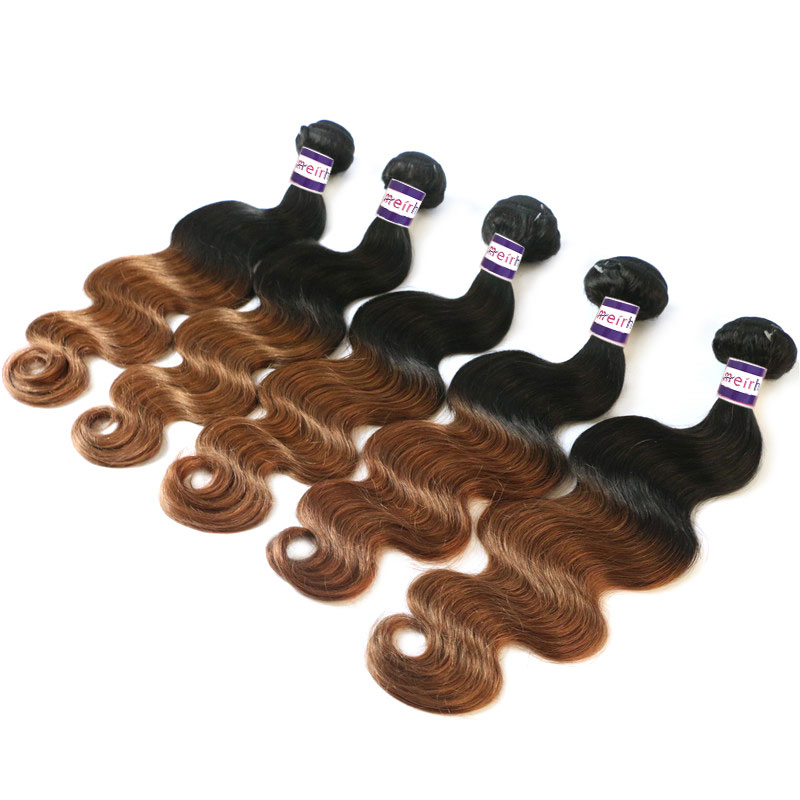 black hair brown ombre color 1B/30